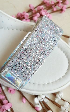 Сандали за момиче, сребристи с брокат WEESTEP
