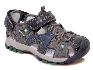 Сандали за момче, сиви, затворени WEESTEP