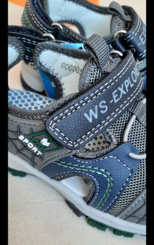 Сандали за момче, сиви, затворени WEESTEP