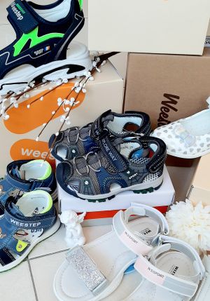 Сандали за момче, сиви, затворени WEESTEP