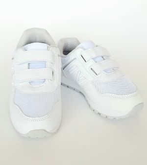 Бели маратонки MORENO Unisex-модел с 2 велкро