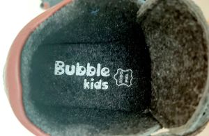 Сиви бебешки полу-боти за момче BUBBLE KIDS